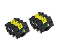 3pk 6pk Riflettimento del tubo di restringimento di calore Compatibile con HSE-231 HSE-2111 HSE-631 6-24 mm per PT-E550W E300 E500 P750WVP P900 P950W e modelli simili(12mm yellow 6pk)