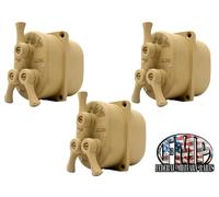 3PK Ms 51113-1 Testa Interruttore Luce Controllo Marroncino 3-LEVER Militare