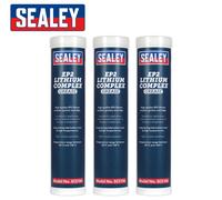 3pk Sealey SCS106 - EP2 Litio Complesso Grasso Cartuccia - Alta Temperatura 400g