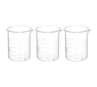 3pz 100ml Bassa Forma Vetro Bicchiere,3.3 Borosilicato Vetro