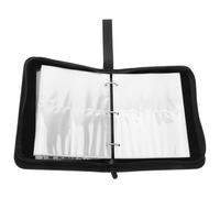 3Pz Album Protettivo Per Carte Nero in PU Con E Design Elegante