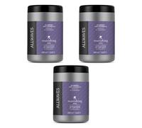 3pz ALLWAVES Maschera NOURISHING capelli colorati Mirtillo e Calendula 1000ml