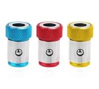 3pz Anello Magnetico per Cacciavite, Metallo Screwdriver Head Magnetic Ring Rimovibile Anello Magnetico Testa Vite per Cacciavite Esagonale da 1/4 di Pollice e Punte di Potenza