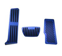 3pz Blu Alluminio Auto Freno Gas Acceleratore Riposo Pedale non Slittamento