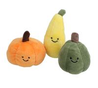 3PZ Cane Cucciolo Piccolo Halloween Regalo Peluche Cigolante Mini Zucca Gioco...