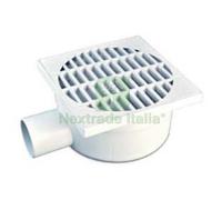3PZ CHIUSINO SIFONATO CON SCARICO LATERALE CM.15X15 Ø MM.50: