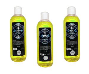3pz Colonia dopobarba Vitos for men 40° delicata profumata Classica 1000ml