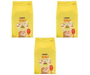 3pz Croccantini gatti Friskies 5 Promises Purina cibo secco 4 Kg