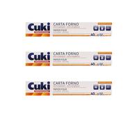 3pz CUKI Carta Forno Extra Spessore 40cm x 45 metri dispenser uso professionale