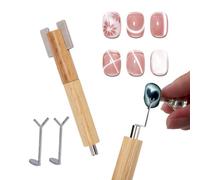 3pz Cuore Occhio Gatto Unghia Magnete Set, Include 1 Barra per Unghie & 2 Strumenti Magnete a Forma di Y per Smalto Gel Occhio di Gatto DIY Kit Design Manicure