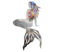 3Pz Decorazione Murale Sirena in Metallo Per Camera E Interno