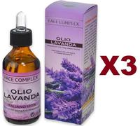 3PZ FACE COMPLEX OLIO ESSENZIALE LAVANDA IDRATA LENISCE LA PELLE DEL VISO 100ML