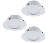 3PZ FARETTO AD INCASSO A LED 6W ROTONDO BIANCO D.7,8 GL1512