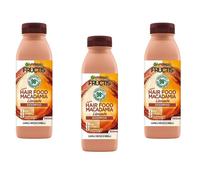 3pz Garnier Hair Food Shampoo Macadamia Lisciante capelli secchi/ribelli 350ml
