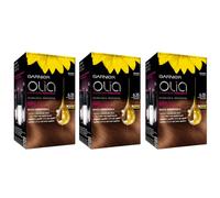 3pz GARNIER OLIA Colorazione Permanente 6.35 CASTANO CHIARO CIOCCOLATO capelli