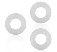 3pz Guarnizione Valvola di Scarico Compatibile con Geberit, Guarnizione Base Valvole Scarico Gomma Guarnizione Ricambio Valvola Scarico Water Numero Parte per 816.418.00.1(Bianco)