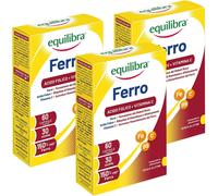 3pz Integratori Alimentari Equilibra a Base Di Ferro Con Acido Folico+Vitamina C