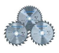 3pz Lame circolari TCT 190mm 20/24 e 40 denti Anelli adattatore INC TE522