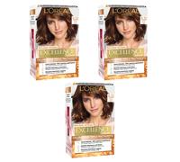 3pz L'OREAL EXCELLENCE CREME Colorante Capelli 6.32 Biondo scuro Dorato Perla
