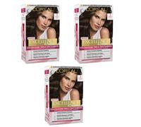 3pz L'OREAL EXCELLENCE CREME Crema Colorante Capelli 3 Castano Scuro tintura