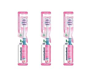 3pz MENTADENT VERTICAL EXPERT SENSITIVE Spazzolino extra soft NUOVO