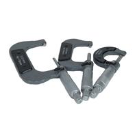 3pz Micrometro Esterno Regolabile Metrico Micrometro Incudini in Carburo 0 - ...