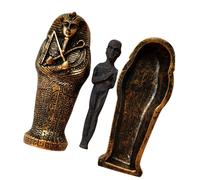 3Pz Ornamenti Mummia Marrone Scuro in Resina Per