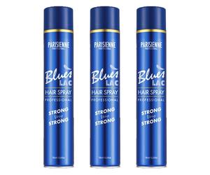 3pz PARISIENNE BLUES Lacca per Capelli Professionale 750ml hair spray strong