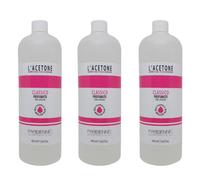 3pz PARISIENNE SOLVENTE CLASSICO PROFUMATO unghie NUOVO con acetone 1000ml maxi