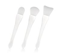 3pz Pennello per Maschera Viso in Silicone, Raschietto Cucchiaio per Cera Applicatore Pennello Maschera Raschietto Timbro Ceralacca Applicatore Maschera Viso per Lozione Corpo Timbro Cera