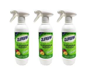 3pz Quasar Profumatore Multiuso Tropical profuma deterge spolvera superfici500ml
