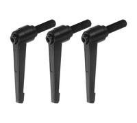 3pz Regolabile Serraggio Leva Maniglie M12 x 50mm Maschio Filettatura, Nero