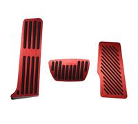 3pz Rosso Alluminio Auto Freno Gas Acceleratore Riposo Pedale Non Slittamento