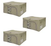 3pz SCATOLA PER ARMADI AD TREND marrone con struttura in ferro 39 x 29 x 20 cm