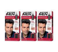3pz Shampoo colorante gel capelli tinta Just for Men colore H 55 nero