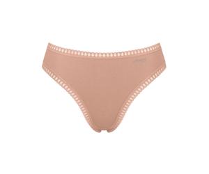 3pz Slip midi donna in cotone,inserti in pizzo elasticizzatoGoCrushHighLegSLOGGI