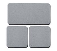 3pz Sottobicchieri di Diatomite Assorbenti d'Acqua, Sottobicchieri da Tavolo Tappetino per Tazza Sottobicchieri Assorbenti per Saponi Bottiglie per Bevande e Flaconi Cosmetici (Grigio Scuro)