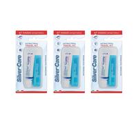 3pz Spazzolino da denti da viaggio + dentifricio 20ml Travel Kit Silver Care