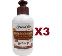 3PZ SPLEND'OR CREMA DISCIPLINANTE LATTE DI MANDORLA E KARITè CAPELLI RICCI 200ML