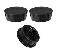 3pz Tappi per Testine di Irrigazione per Irrigatori Hunter Pro Spray, Ugello di Chiusura in Plastica Nera con O-Ring in Gomma Compatibili con Hunter Pro