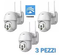 3PZ TELECAMERA IP CAM PTZ WIFI CAMERA DOME WIRELESS ESTERNO APP YOOSEE MICRO SD