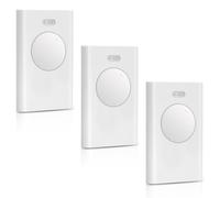 3Pz Telecomando per cancello compatibile con FAAC XT2 433 SLH LR - 433,92 MHz, 2 canali, colore bianco - Sostituzione per automazione cancelli garage