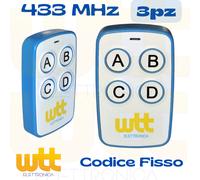 3pz TELECOMANDO RADIOCOMANDO 433MHz COMPATIBILE CON PRASTEL MPSTF2E, MPSTF4E