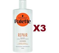 3PZ TESTANERA PALETTE BALSAMO REPAIR 440ML PROFESSIONAL CAPELLI SECCHI, SFIBRATI