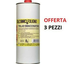 3PZ TRIELINA 1LT SGRASSATORE SOLVENTE SMACCHIA-ELIMINA TOGLIE MACCHIE OLI RESINE