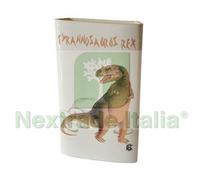 3PZ UMIDIFICATORE IN CERAMICA LARGO DINOSAURI CM.12,5X3X20,5H.: