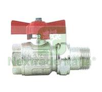3PZ VALVOLA A SFERA M F PER COLLETTORI MANIGLIA FARFALLA "IDEAL" ART.098 MF 3 :