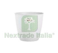 3PZ VASO NATURAL BIANCO Ø CM.24X22.2H. LT.6.2: