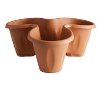 3PZ VASO TRIFOGLIO BAMA PP TERRACOTTA D.CM 40 H.CM 16