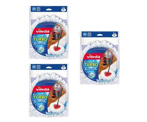 3PZ VILEDA TURBO CLASSIC RICAMBIO Microfibra EasyWring e Clean Super Assorbente